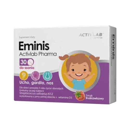Activlab Eminis tabletki do ssania Salivarius D3 
