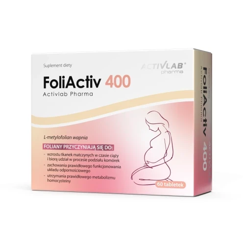 Activlab FoliActiv 400 Metylowany Kwas Foliowy