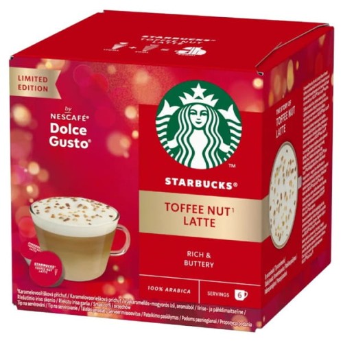 Kapsułki Nescafé Dolce Gusto STARBUCKS® Toffee Nut Latte 12szt.HOLIDAY BLEND