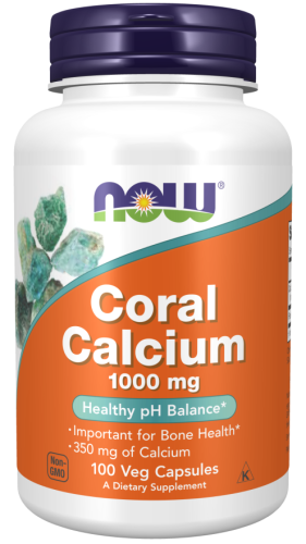 -90% NOW Foods Coral Calcium 1000 mg Veg Caps Wapń koralowy (1) ważność do 31.03.2026 wyprzedaż