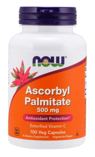 -50% NOW  Ascorbyl Palmitate 500 mg Veg Capsules Palmitynian askorbylu (1)  wyprzedaż ważność do 30.04.2026
