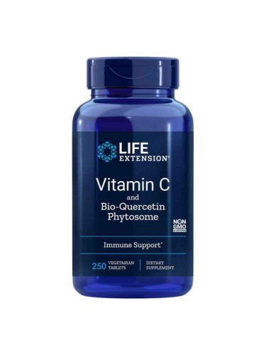 -30%  Life Extension WITAMINA C Z BIO-KWERCETYNĄ FITOSOMOWĄ - 250tab kwercetyna  (1) wyprzedaż ważność do 31.06.2026