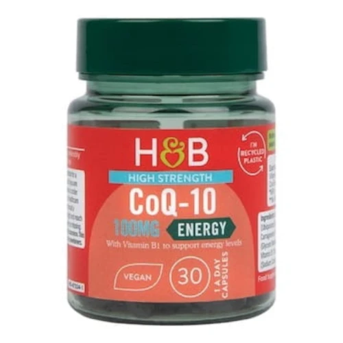 -50% Holland & Barrett  CoQ-10, 100mg - 30 vcaps (1) koenzym - wyprzedaż ważność do 31.05.2026