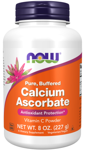 -%% NOW Foods Calcium Ascorbate Powder 227g Askorbinian wapnia  (1) wyprzedaż ważność do 30.06.2026