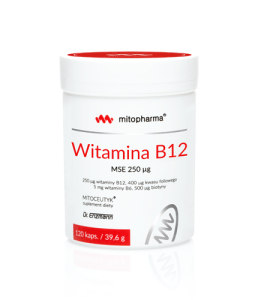 -50% Mito Pharma Witamina B12 MSE 250 µg dr Enzmann Metylowana (1) wyprzedaż ważność do 30.04.2026