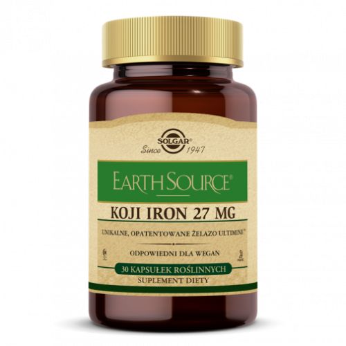 -50% solgar Earth Source Koji Iron 27 mg żelazo   (1) wyprzedaż ważność do 30.05.2026