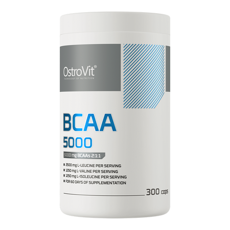 OstroVit BCAA 5000 mg 300 kapsułek 