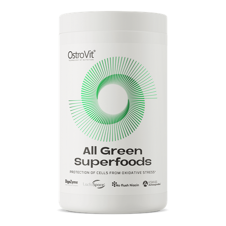 All Green Superfoods 345 g naturalny ekstrakty roślinne, grzyby, olej MCT i witaminy