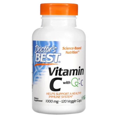 -80% Doctor's Best Vitamin C with Q-C, 1,000 mg, 120 Veggie Caps Witamina C (1) ważność do 31.05.2026