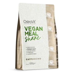 Vegan Meal Shake 1000 g cappuccino Wegańska mieszanka do przygotowania shake'a; zawiera białko, witaminy i minerały