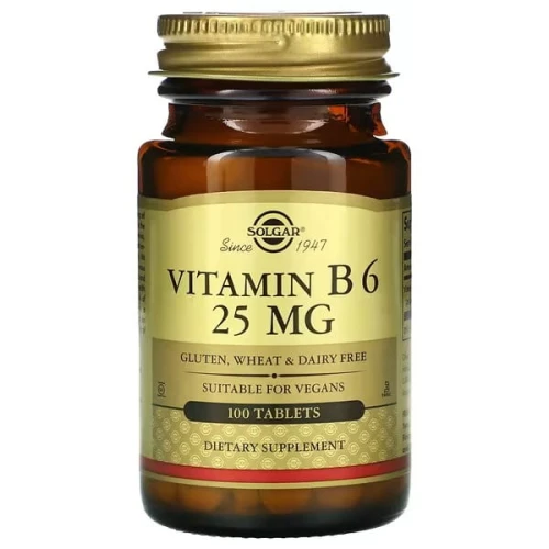 -50% Solgar witamina B6 B-6 25 mg, 100 Tab (1)  waznosc do 30.05.2026 wyprzedaz