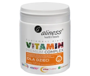 -50% Aliness Premium witaminy Complex dla dzieci, proszek 120g  (1) waznosc do 30.05.2026 wyprzedaz