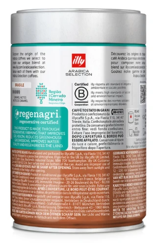 Kawa ziarnista illy Arabica Selection Brazil Cerrado Mineiro 250g Brazylia