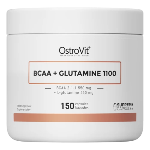 -75% OstroVit BCAA + Glutamina 1100 mg 150 kapsułek  (1) wyprzedaz waznosc do 01.06.2026