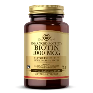 -50% Solgar BIOTIN 1000 mcg / 100  VEGE  caps Biotyna (1)  wyprzedaż wazność do 30.06.2026