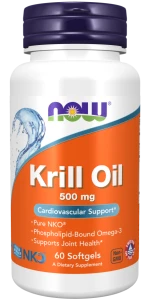-50% NOW Foods Neptune Krill Oil 500mg 60kaps Kryla (1) olej z kryla DHA omega 3- wyprzedaż ! ważnośc do 30.06.2026