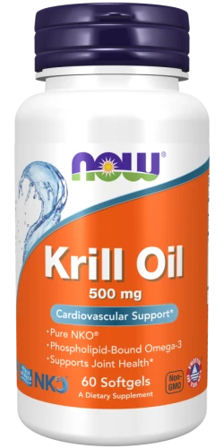 -50% NOW Foods Neptune Krill Oil 500mg 60kaps Kryla (1) olej z kryla DHA omega 3- wyprzedaż ! ważnośc do 30.06.2026