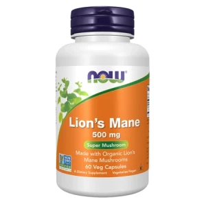 Now Foods Lion's Mane 500 mg 60 kapsułek / jeżówka lions