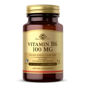 -60% Solgar VITAMIN B6 100 MG VEGE Witamina B-6 100kaps (1) wyprzedaż , ważność 31.07.2026