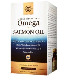 -50% Solgar Pełne Spektrum Omega 3 Łosoś - 120 kaps Salmon Oil