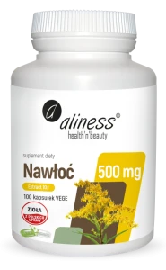 -50% ALINESS Nawłoć  ekstrakt 10:1 500mg (1) wyprzedaż, ważność do 31.07.2026