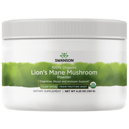  Swanson Lion's Mane Mushroom Powder 120g soplówka