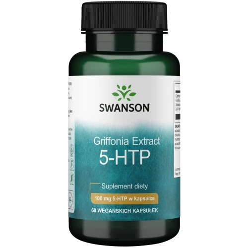  Swanson Griffonia Extract 5-HTP 60 vcaps czarna fasola