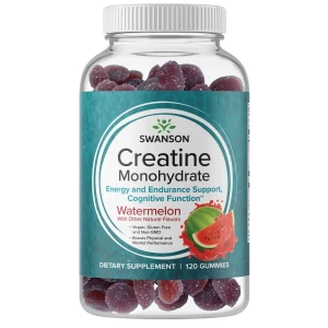  Swanson Creatine Monohydrate 120 żelek - arbuz Kreatyna monohydrat kreatyny 