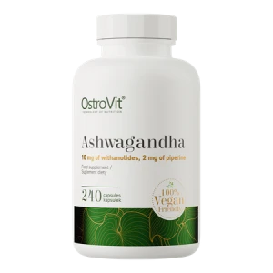 -50% OstroVit Ashwagandha VEGE 240 kaps 10% witanolidów  (1)  wyprzedaż ważność 12.08.2026
