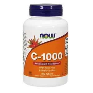 -50% NOW Foods Witamina C 1000 z dziką różą i biofl. 100tab (1) wyprzedaż ważność 31.08.2026
