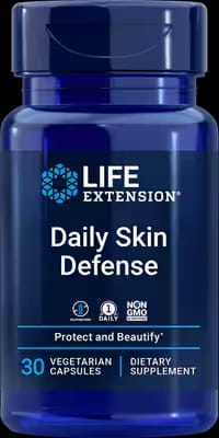 -50% Life Extension Daily Skin Defense 30 vegetarian Rozmaryn Oliwki Werbena (1)  wyprzedaż ważność 31.08.2026