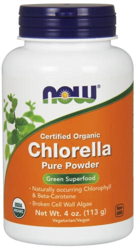 Now Foods Chlorella Powder Organiczna 113g