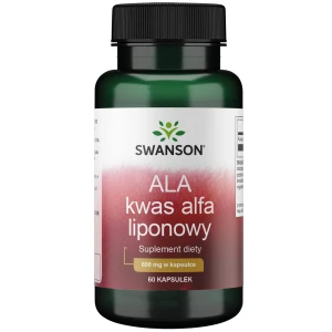 -30% Swanson Kwas alfa liponowy (ALA)- 600mg/60kaps (1) wyprzedaż ważność do 30.09.2026