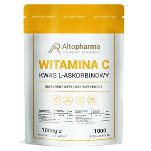 -50% AltoPharma WITAMINA C W PROSZKU 1 kg   100% KWAS L-ASKORBINOWY (1) wyprzedaż ważność do 31.08.2026