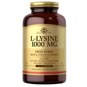 -50% !!  Solgar l-lysine 1000mg / 250 tab l-lizyna  (1) wyprzedaż waznosc 31.08.2026