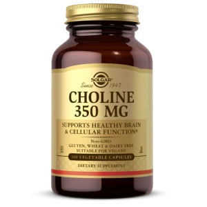 -60% Solgar choline 350 mg / cholina / 100 kaps (1) wyprzedaż - ważność 31.08.2026
