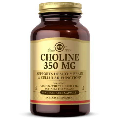-60% Solgar choline 350 mg / cholina / 100 kaps (1) wyprzedaż - ważność 31.08.2026