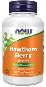 -50% NOW Foods HAWTHORN BERRY - owoc głogu 540mg 100 kapsułek (1) wyprzedaż ważność 30.09.2026