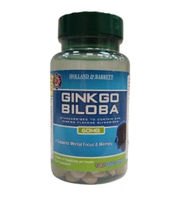 -50% Holland & Barrett Ginkgo Biloba 120 Tablets 30mg (1) pamięć i koncentracja - wyprzedaż ważność 30.09.2026