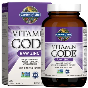 -50%  Garden of life Raw Zinc 60 Capsules Cynk  witaminy enzymy (1)  wyprzedaz ważność 30.09..2026