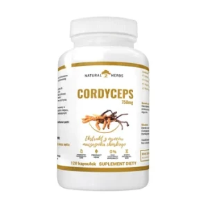 -80% Natural Herbs Cordyceps  Ekstrakt maczużni chiński wyprzedaż ważność 31.08.2026