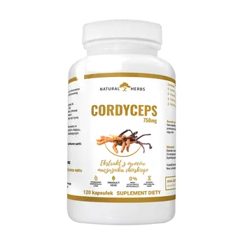 -80% Natural Herbs Cordyceps  Ekstrakt maczużni chiński wyprzedaż ważność 31.08.2026