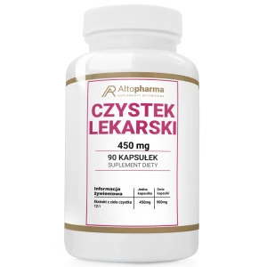 -50% Alto pharma Czystek Lekarski Ekstrakt 450mg ODPORNOŚĆ ANTYOKSYDACJA OCZYSZCZANIE 90 kapsułek (1) wyprzedaz waznosc 30.09.2026