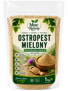 3x Moc Natury Ostropest Plamisty Mielony 1kg Polski 