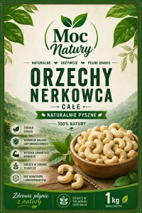 2x Moc Natury Orzechy Nerkowca Całe 1kg 1000g