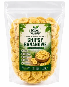 3x Moc Natury Chipsy bananowe 1000g 1kg 