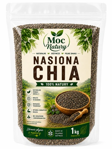 2x Moc Natury Nasiona chia 1kg 1000g naturalne 