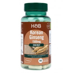 -50% Holland & Barrett Korean Ginseng 90 Capsules żeń szeń koreański (1) wyprzedaż waznosc 30.09.2026