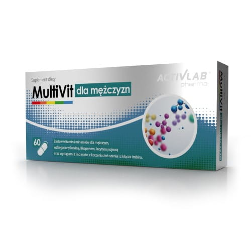 -50% Activlab MultiVit dla mężczyzn Witaminy minerały Yerba żeń szeń Imbir Lecytyna (1)  wyprzedaż ważność  23.09.2026