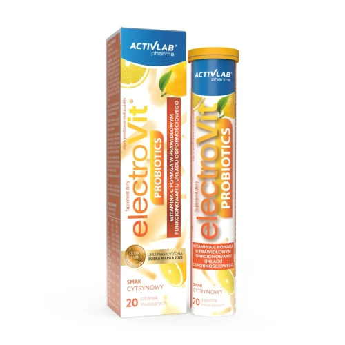 -50% Electrovit® PROBIOTICS - elektrolity witamina c potas probiotyk - wyprzedaz wazność 27.09.2026